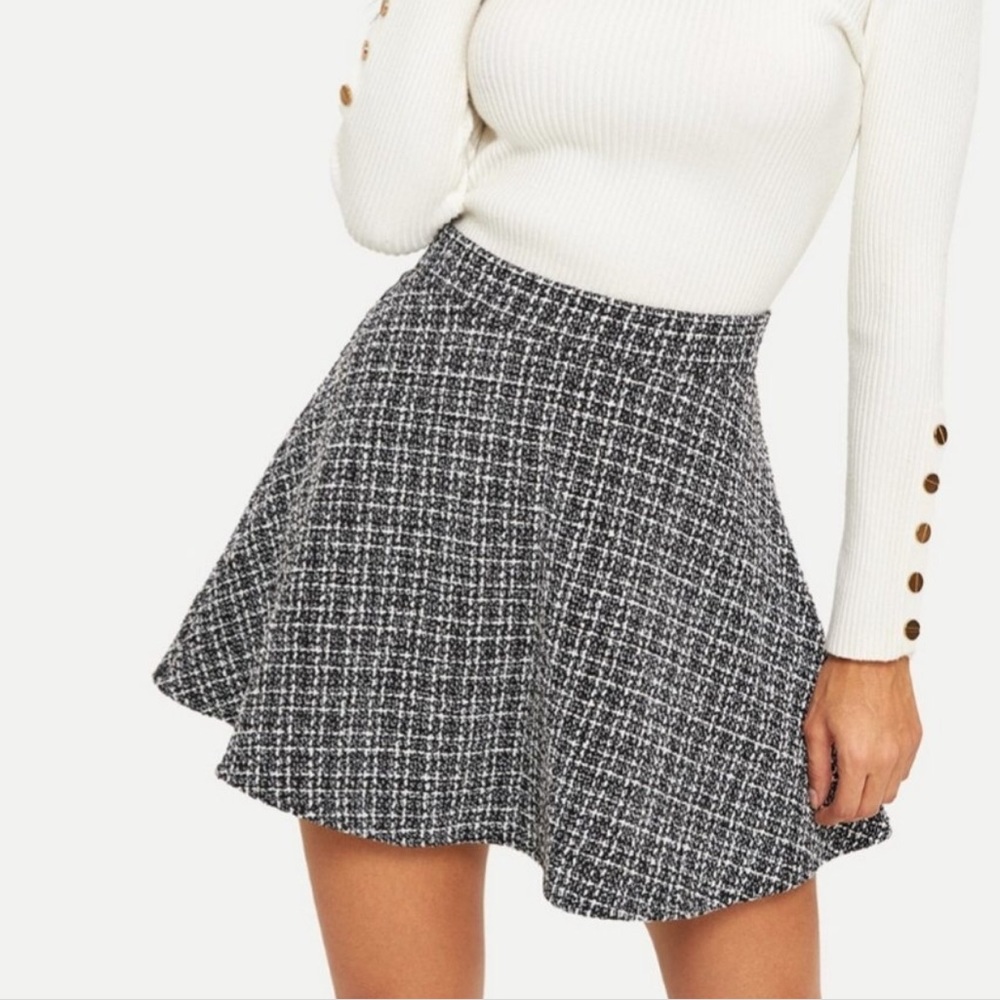 NWT tweed skater skirt